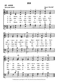 Ó Deus, refúgio nosso és. Tradução para o português © 2017 The Christian Science Board of Directors