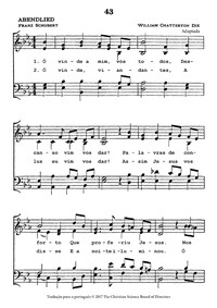 Ó vinde a mim, vós todos. Tradução para o português © 2017 The Christian Science Board of Directors